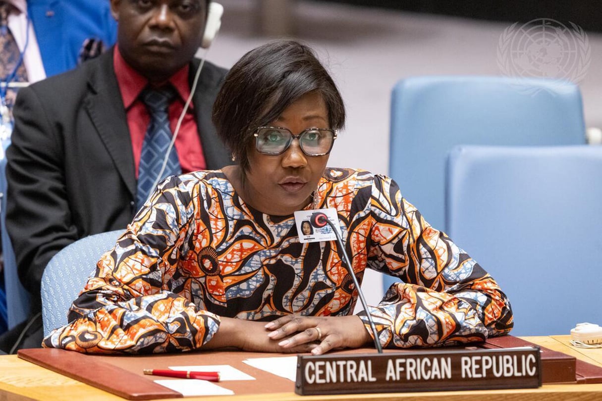 Sylvie Valérie Baipo Temon, ministre des Affaires étrangères, de la Francophonie et des Centrafricains de l’étranger de la République centrafricaine. © UN Photo/Eskinder Debebe