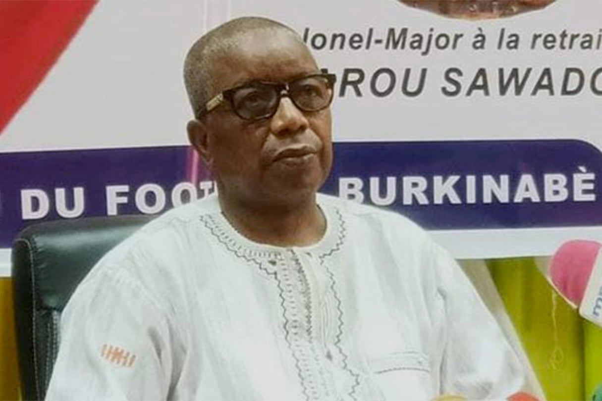 Le colonel major à la retraite Oumarou Sawadogo, seul candidat à la présidence de la fédération burkinabè de football (FBF)