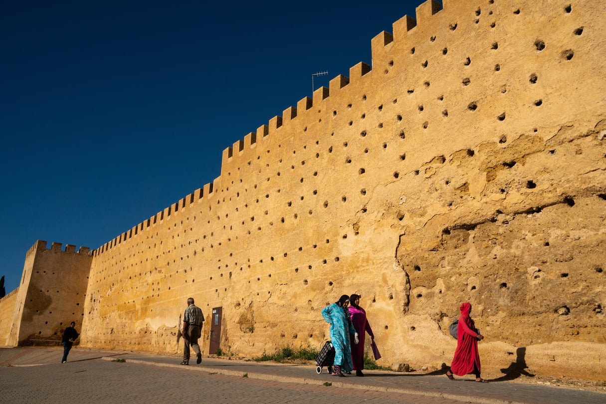 Les murs de la kasbah Cherada, dans la médina de Fès. © James Strachan / Robert Harding via AFP