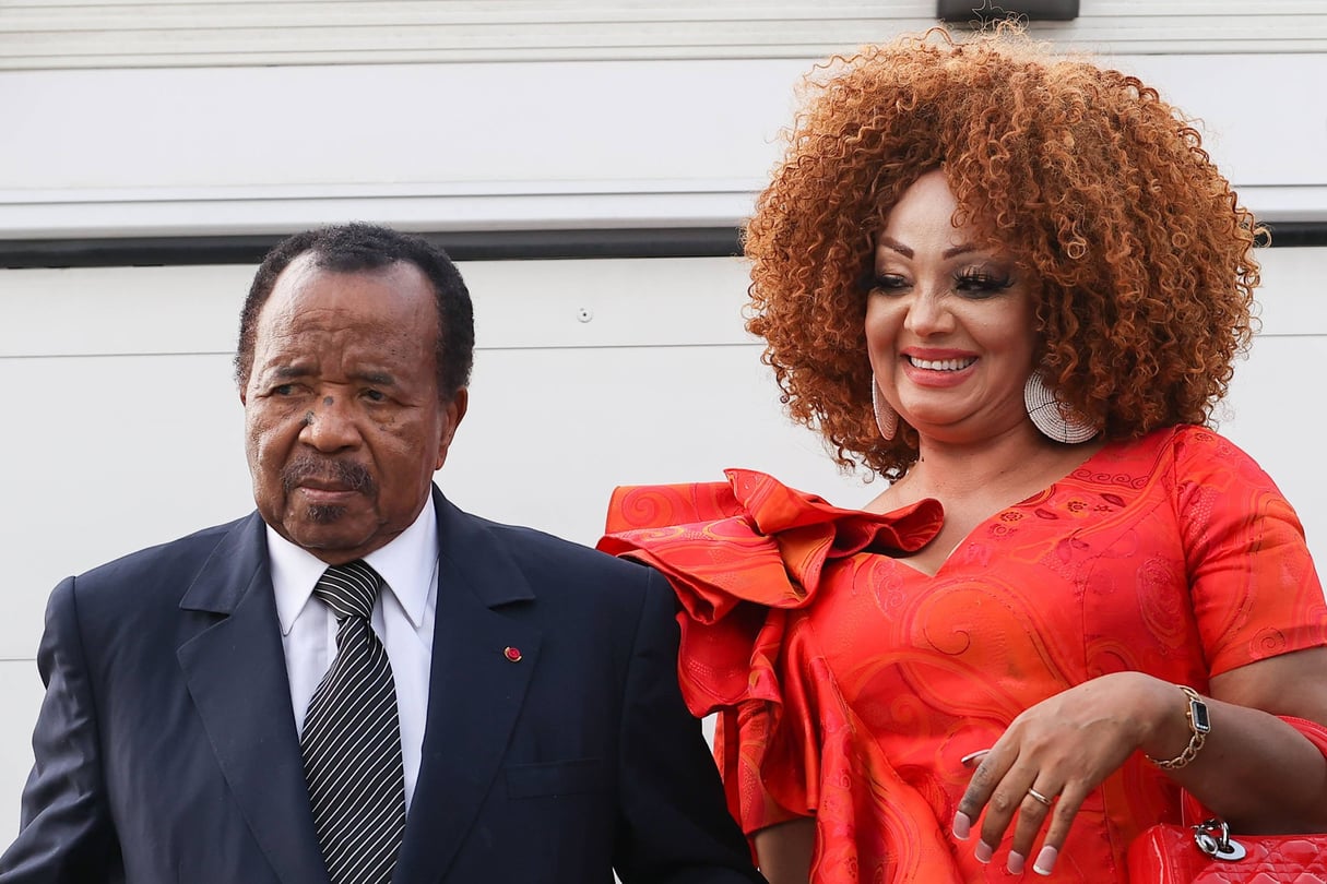 Le président du Cameroun, Paul Biya, et son épouse, Chantal Biya, au sommet Russie-Afrique, en juillet 2023. © VDonat Sorokin/TASS Host Photo/Sipa USA