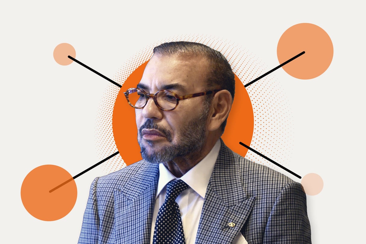 Le roi du Maroc, Mohammed VI. © Montage JA