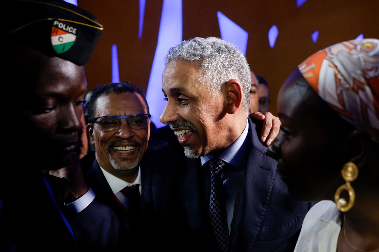 L’ancien ministre mauritanien des Finances Sidi Ould Tah, nouvellement élu à la tête de la Banque africaine de développement (BAD), lors de l’assemblée annuelle de l’institution, à Abidjan, en Côte d’Ivoire, le 29 mai 2025. © Luc Gnago/REUTERS
