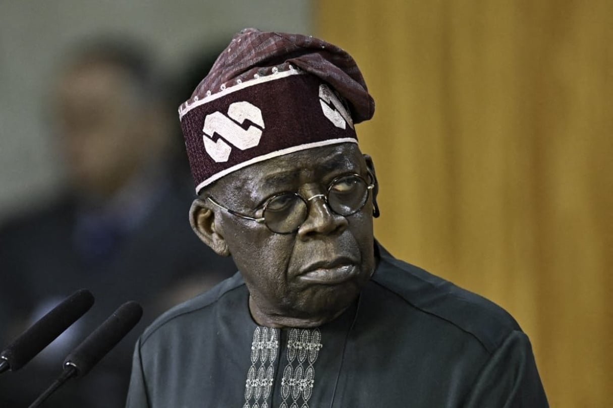 Le président nigérian, Bola Tinubu, lors d’un déplacement au Brésil, le 25 août 2025.