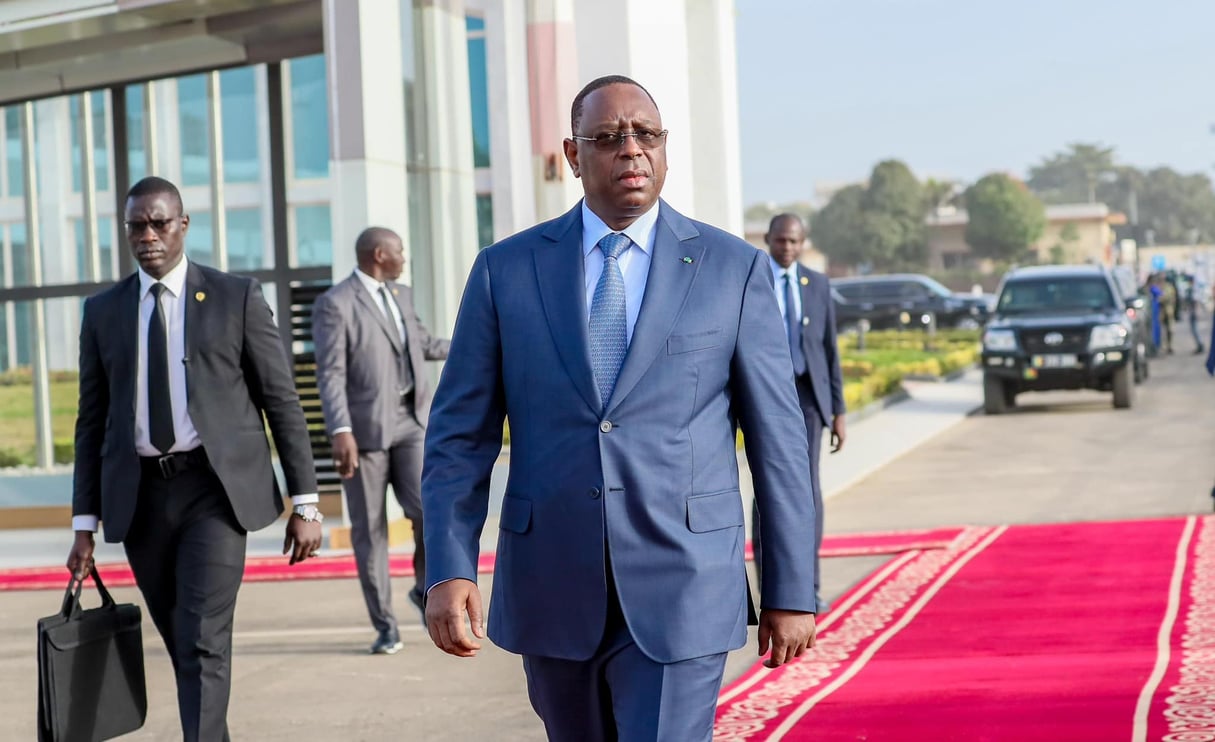 Le président sénégalais, Macky Sall, le 28 janvier 2024 à Dakar. © DR / Présidence du Sénégal