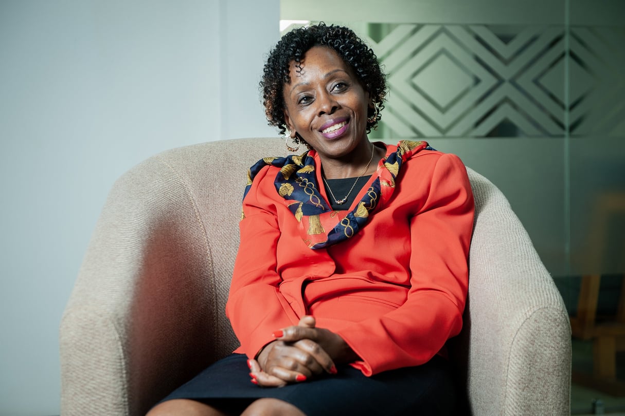 Christine Nkulikiyinka, directrice générale de Rwanda Cooperation Initiative (RCI), le 13 mars 2024. © Vincent Fournier pour JA