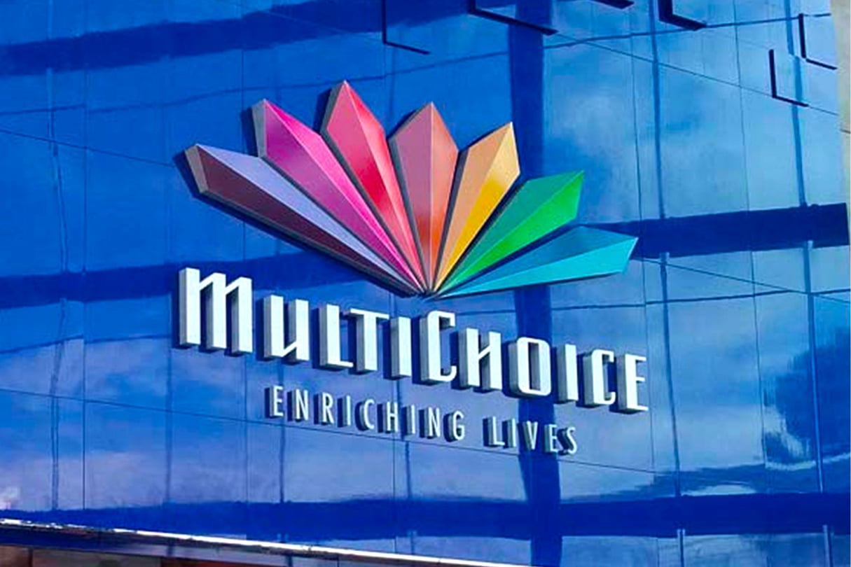 MultiChoice (ici le logo de l’entreprise sur son siège social) s’estime sous-valorisé par l’offre de Canal+. © DR.