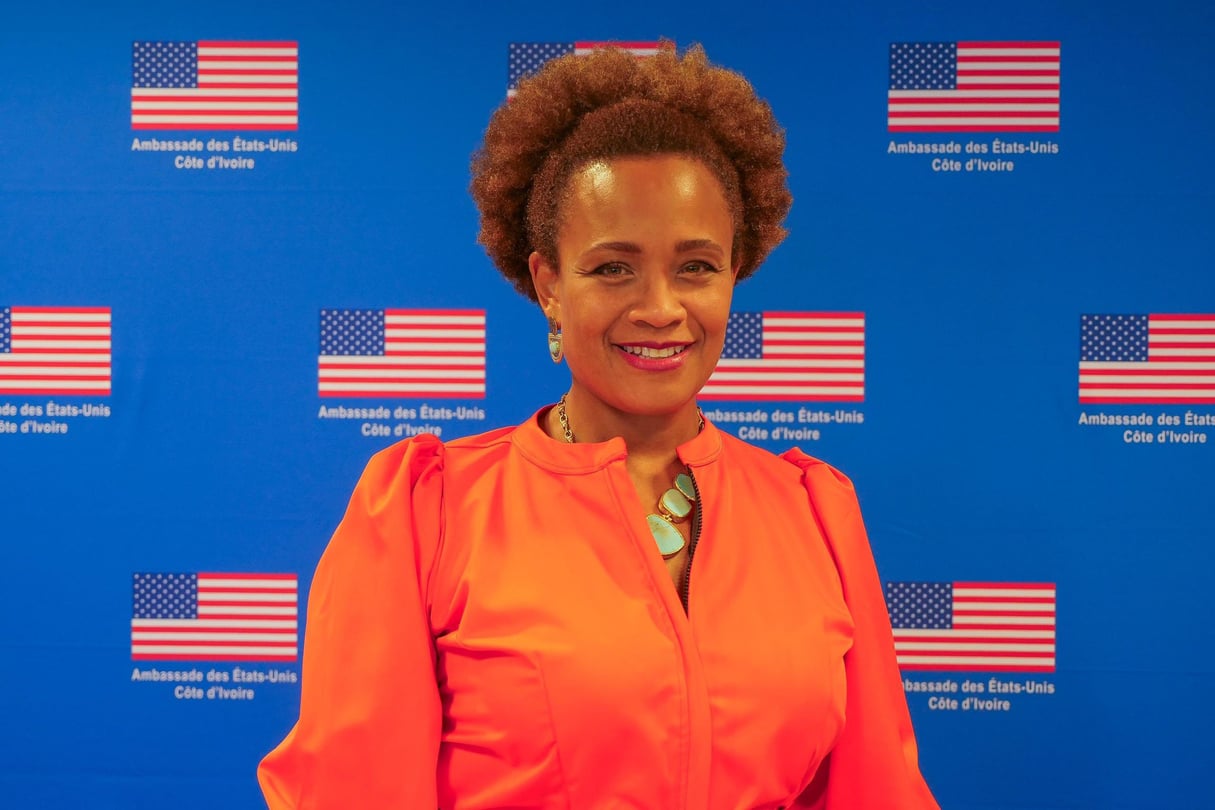 Jessica Davis Ba, le 1er juillet 2024, à l’ambassade des États-Unis à Abidjan. © Communication Ambassade USA