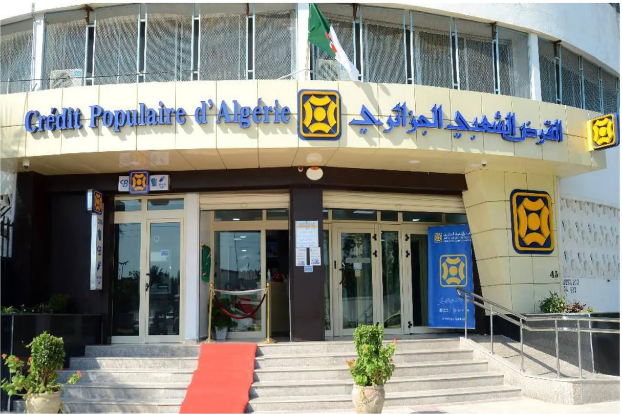 Le siège du Crédit populaire d’Algérie. © DR