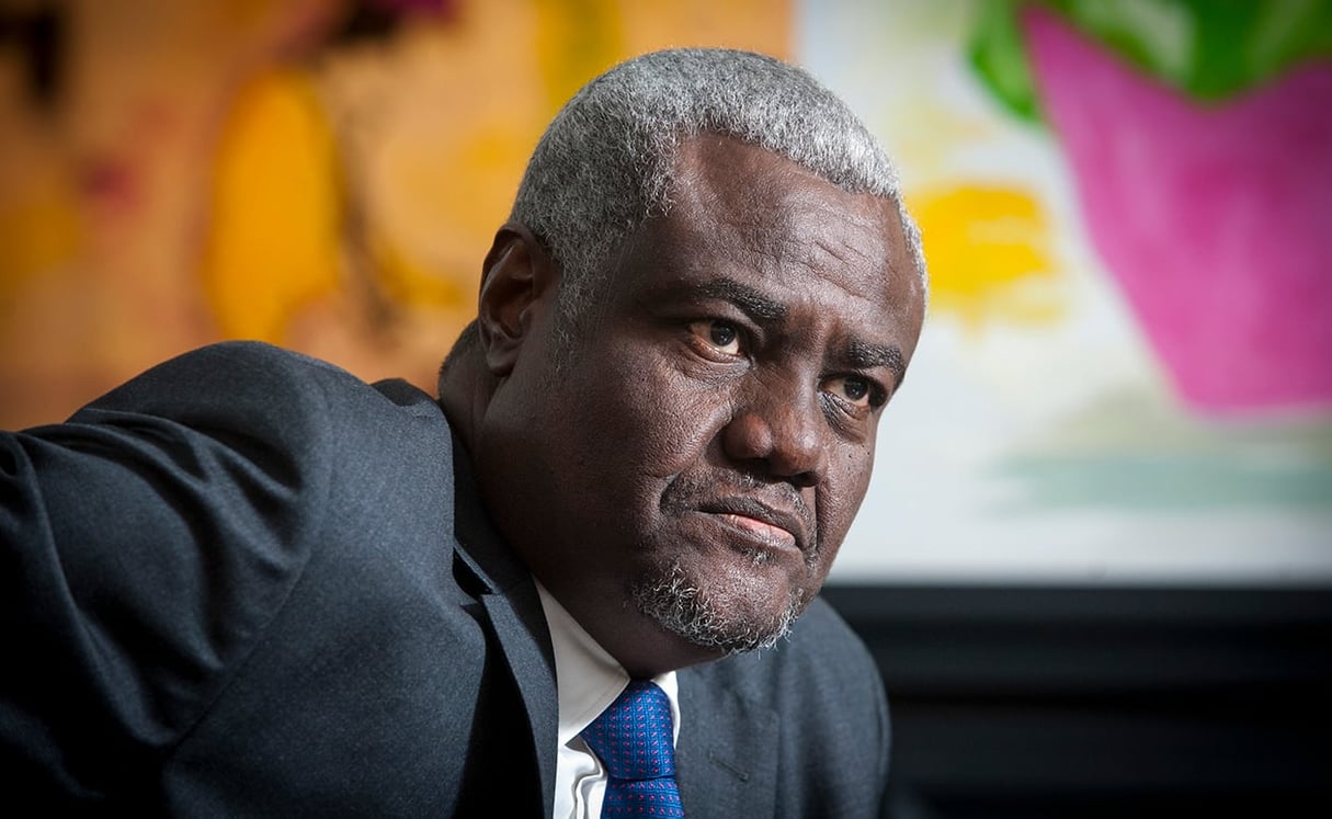 Moussa Faki Mahamat, président de la Commission de l’Union africaine (UA). © Vincent Fournier /JA