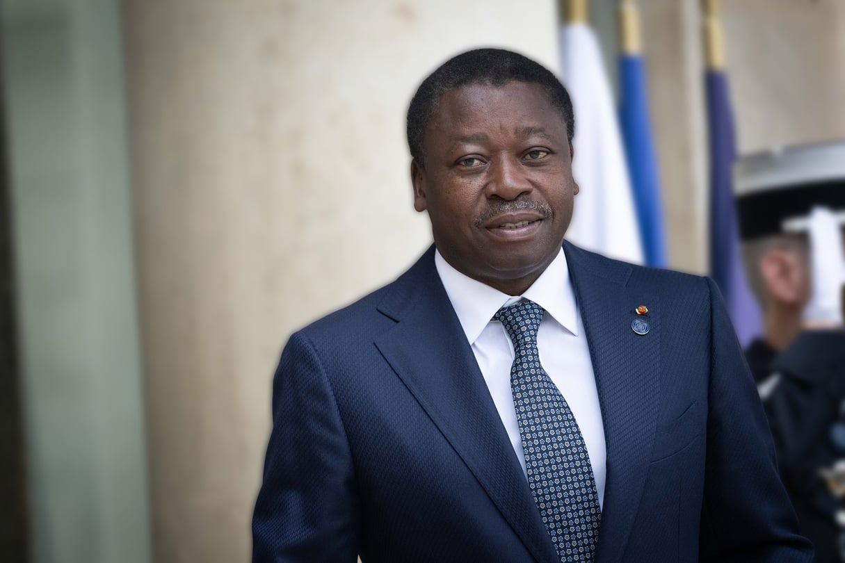 Faure Essozimna Gnassingbe à l’Élysée pour le sommet sur les modes de cuissons propres à Paris, le 14 mai 2024. Faure Essozimna Gnassingbe, president du Togo, participant du sommet des modes de cuissons propre, arrive a l Elysee, pour une reunion avec le president de la Republique.
© Eric TSCHAEN/REA