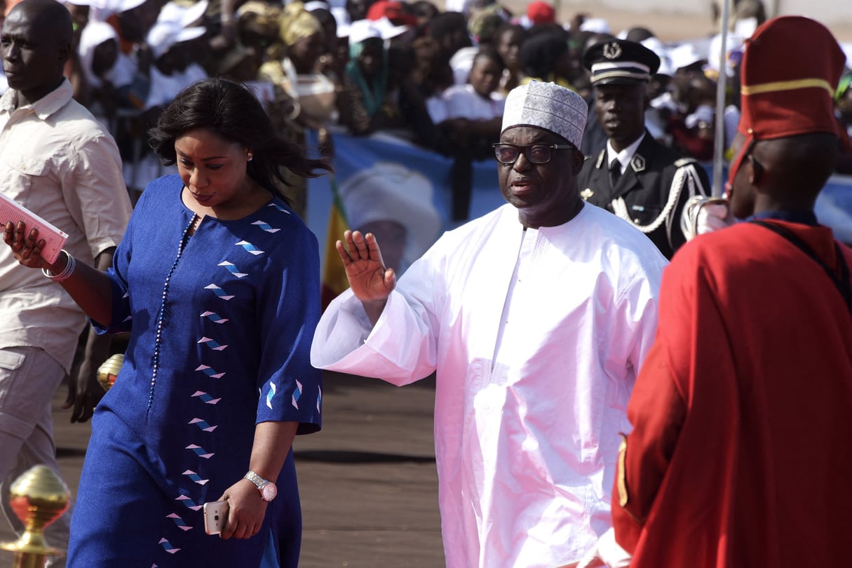 Le président de l’Assemblée nationale du Sénégal, Moustapha Niasse, arrive pour la cérémonie d’inauguration de l’aéroport international Blaise Diagne, le 7 décembre 2017, à Diass, à l’est de Dakar. © SEYLLOU/AFP