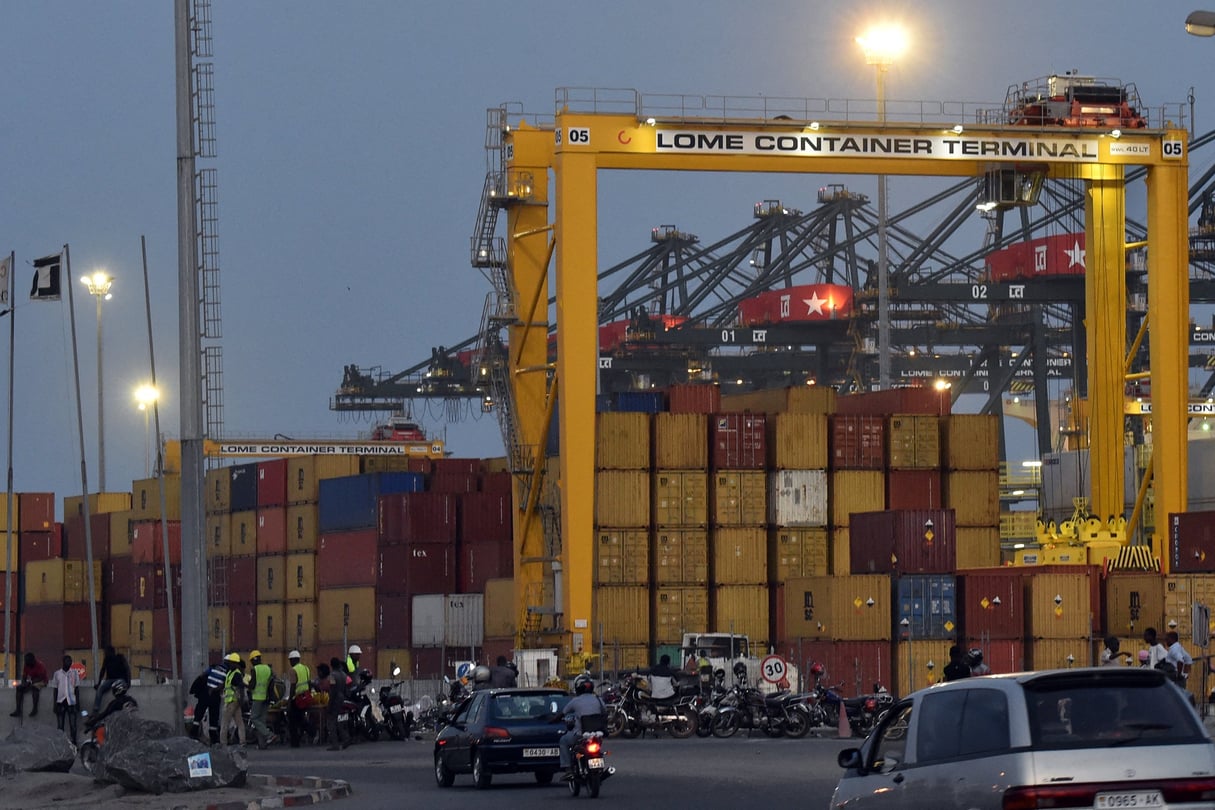 Le troisième terminal à conteneurs du port de Lomé au Togo, inauguré le 14 octobre 2014. Photo prise le 21 avril 2015. © ISSOUF SANOGO/AFP
