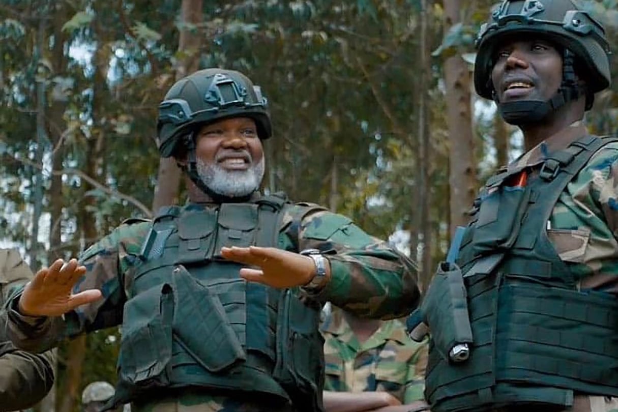 Corneille Nangaa (à g.) au côté de Sultani Makenga, chef militaire du M23 (capture d’écran d’une image non datée diffusée sur les réseaux sociaux). © DR