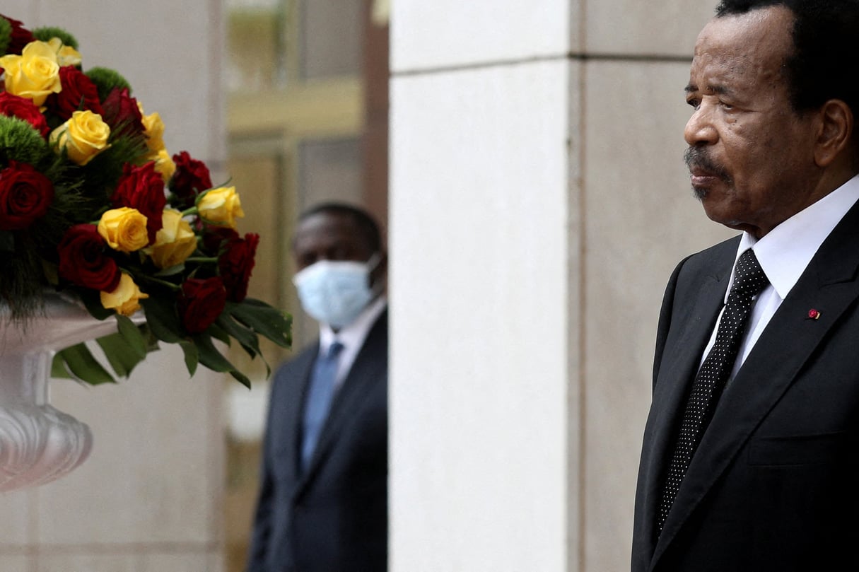 Paul Biya, au Palais d’Etoudi, à Yaoundé, le 26 juillet 2022. &copy; Stephane Lemouton/Pool/ABACA