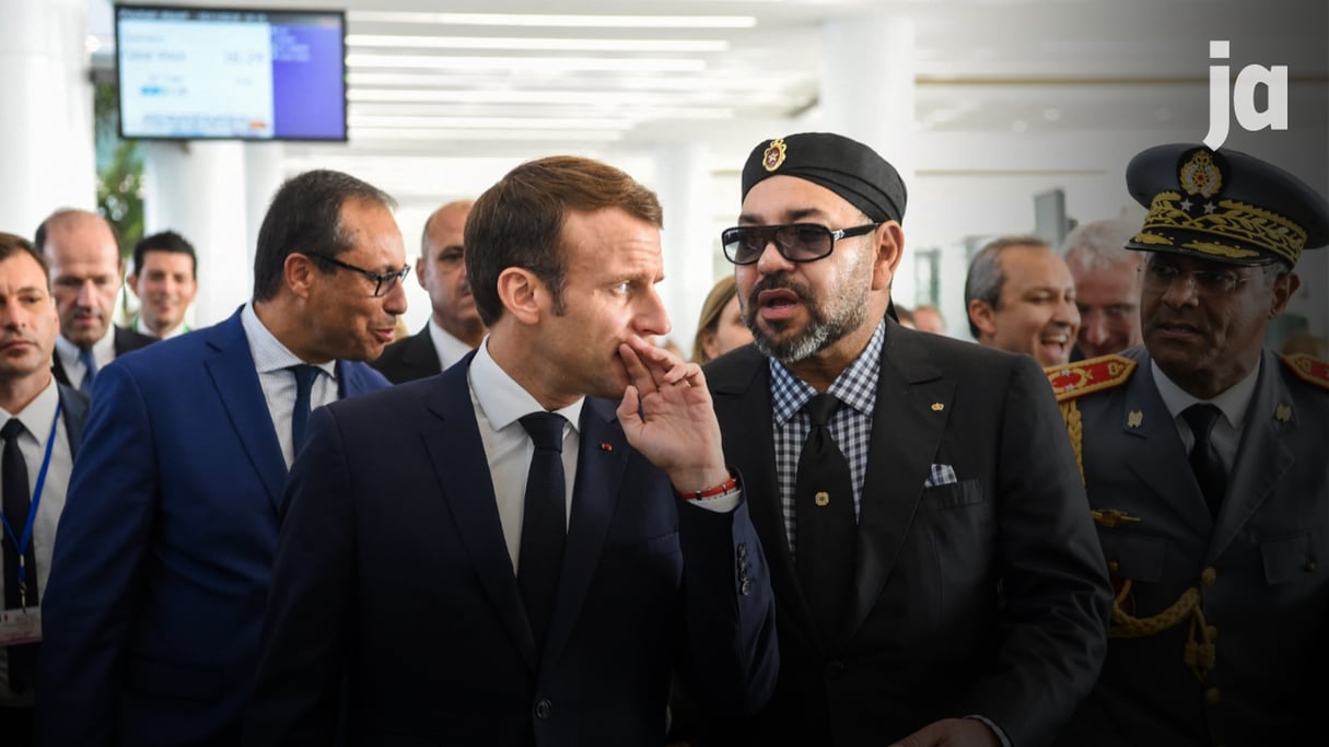 Emmanuel Macron et Mohammed VI, à Rabat, le 15 novembre 2018. &copy; / AFP / FADEL SENNA