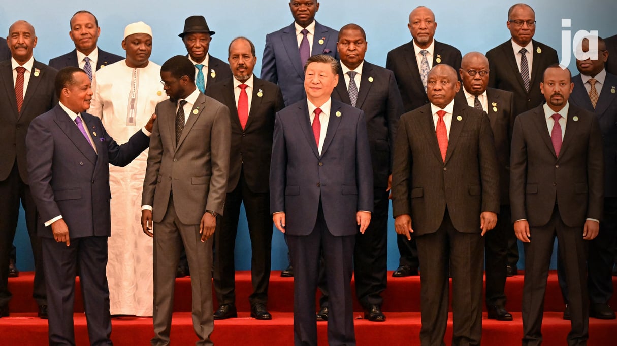 Lors du 9e sommet Chine-Afrique, le 4 septembre 2024 à Pékin. © Photo by Adek BERRY and ADEK BERRY / POOL / AFP