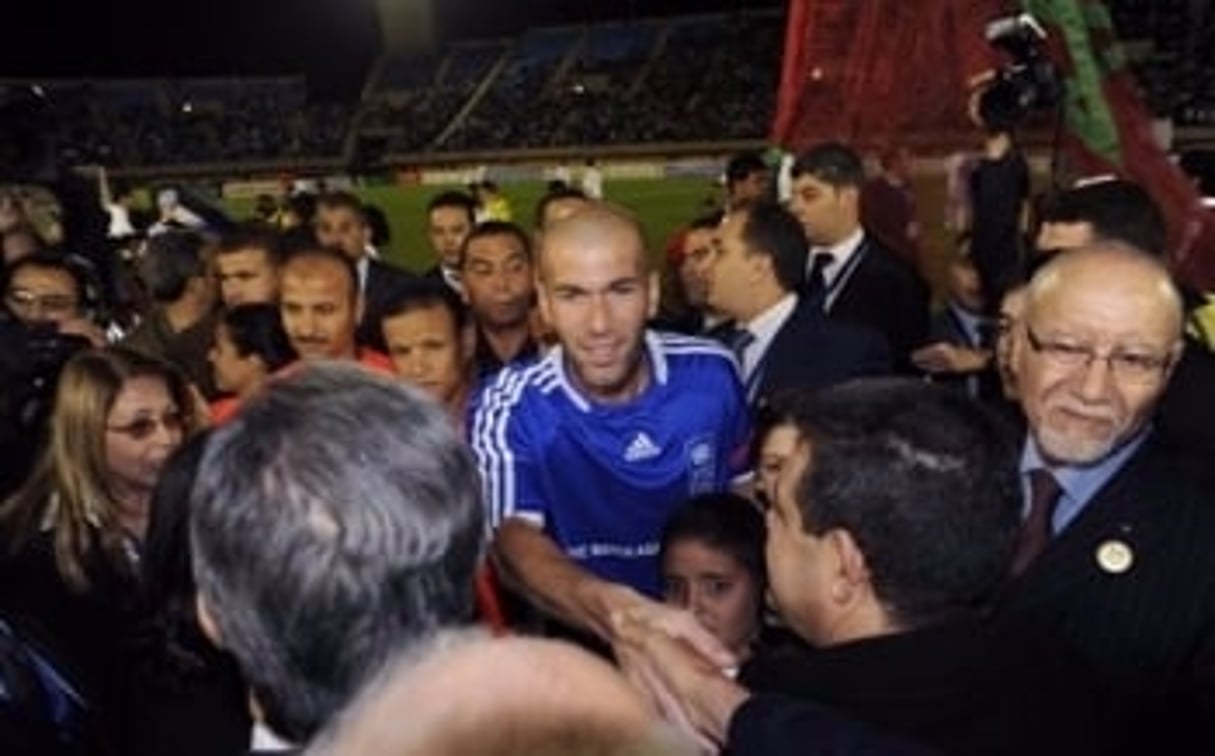 ZinÃ©dine Zidane lors d’un match de gala Ã  FÃ¨s, le 17 novembre 2008