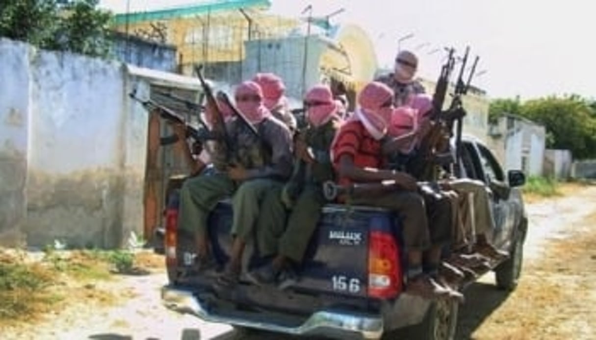 Mukhtar Robow, un porte-parole des milices Shebab lors d’une confÃ©rence de presse Ã  Mogadiscio