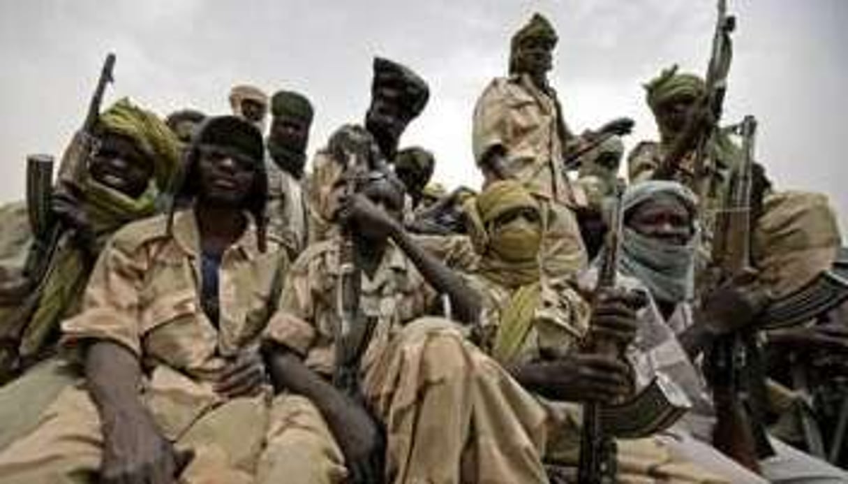 Soldats du Mouvement justice et Ã©galitÃ© (JEM) le 18 avril 2008 au Darfour