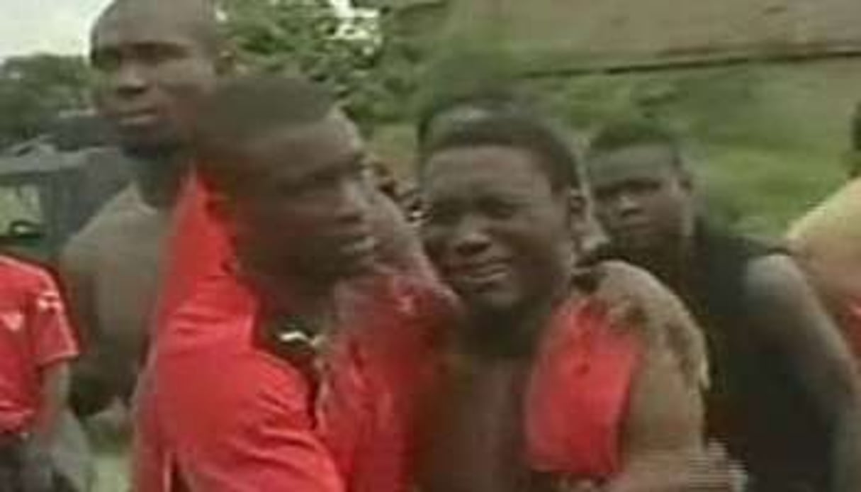 Quelques minutes après le drame (capture d’images diffusées par la Télévision publique d’Angola) © TPA
