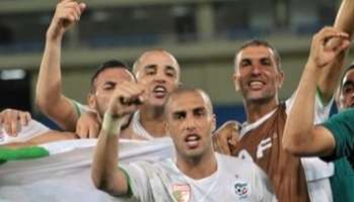 L’équipe d’Algérie savoure sa qualification pour les demi-finales © AFP