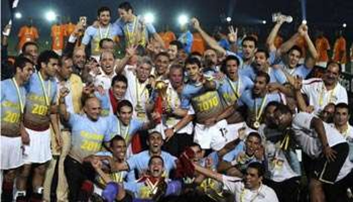 Les Pharaons deviennent la première équipe à remporter trois CAN consécutives © AFP
