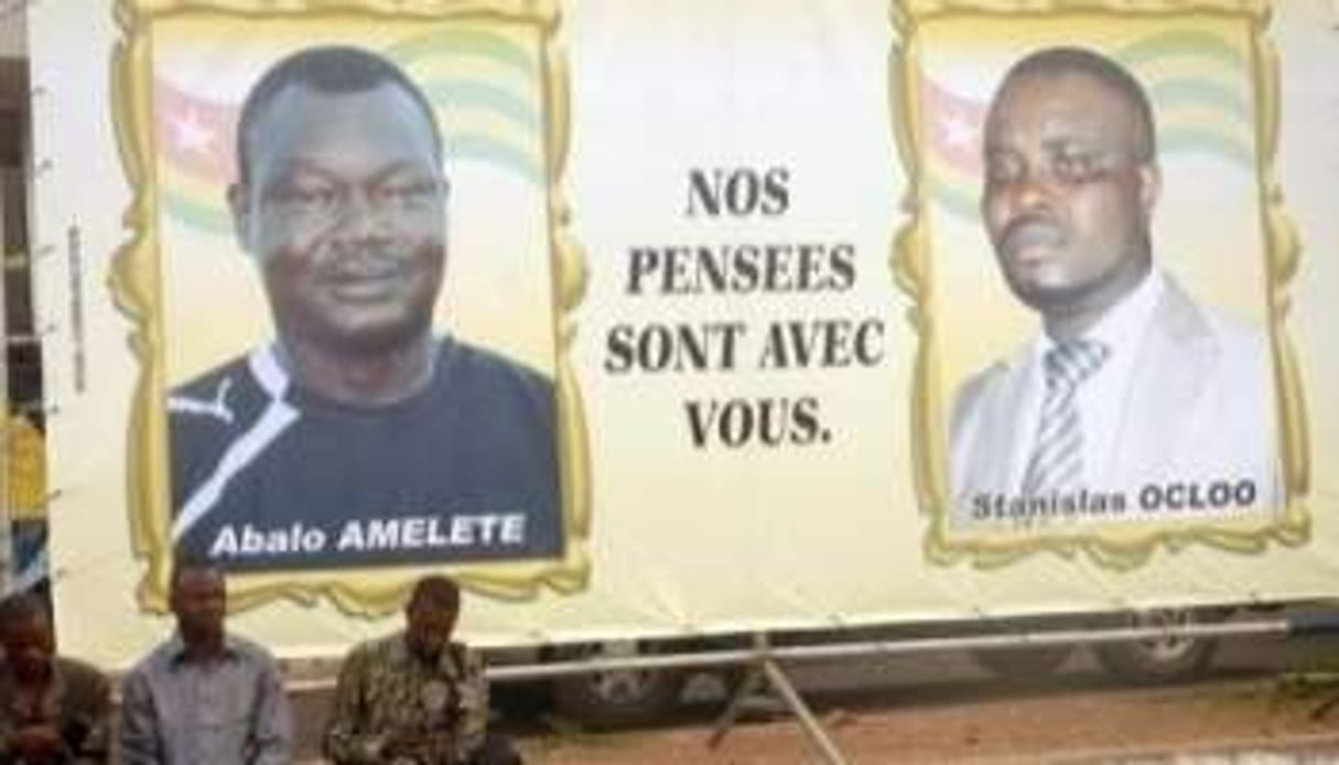 Les portraits des deux membres de la délégation togolaise décédés dans l’attaque à Lomé © AFP