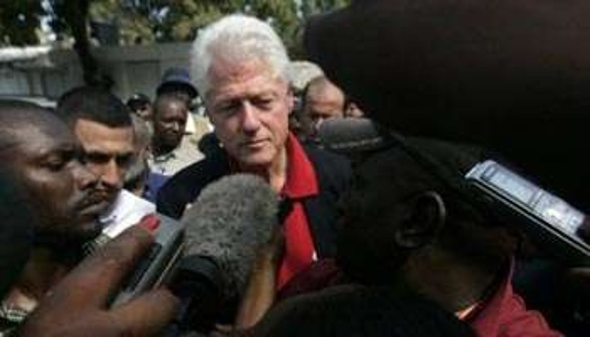 Bill Clinton émissaire de l’ONU pour Haïti, était à Port-au-Prince la semaine dernière © AFP