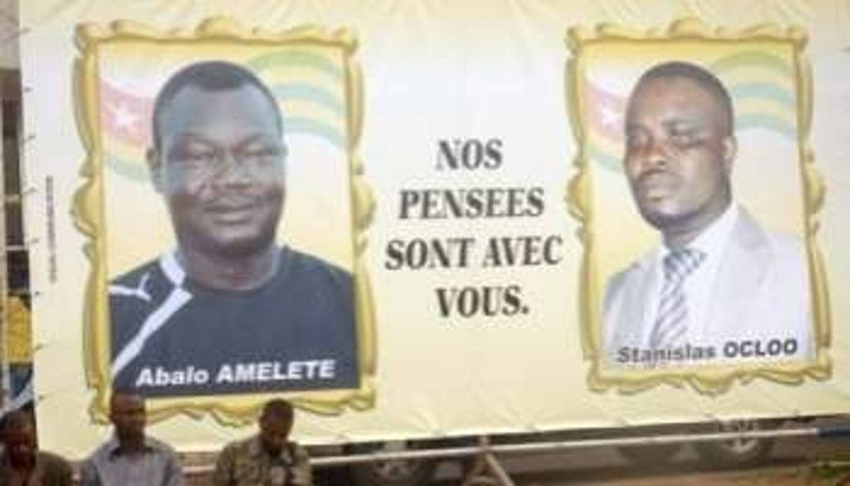 Portraits des deux membres de la délégation togolaise tués par le Flec, le 8 janvier dernier © AFP