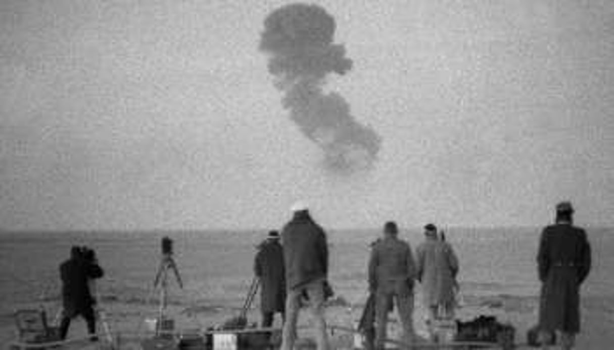 Essais nucléaires français, dans les années 60 près de Reggane dans le sud algérien © AFP