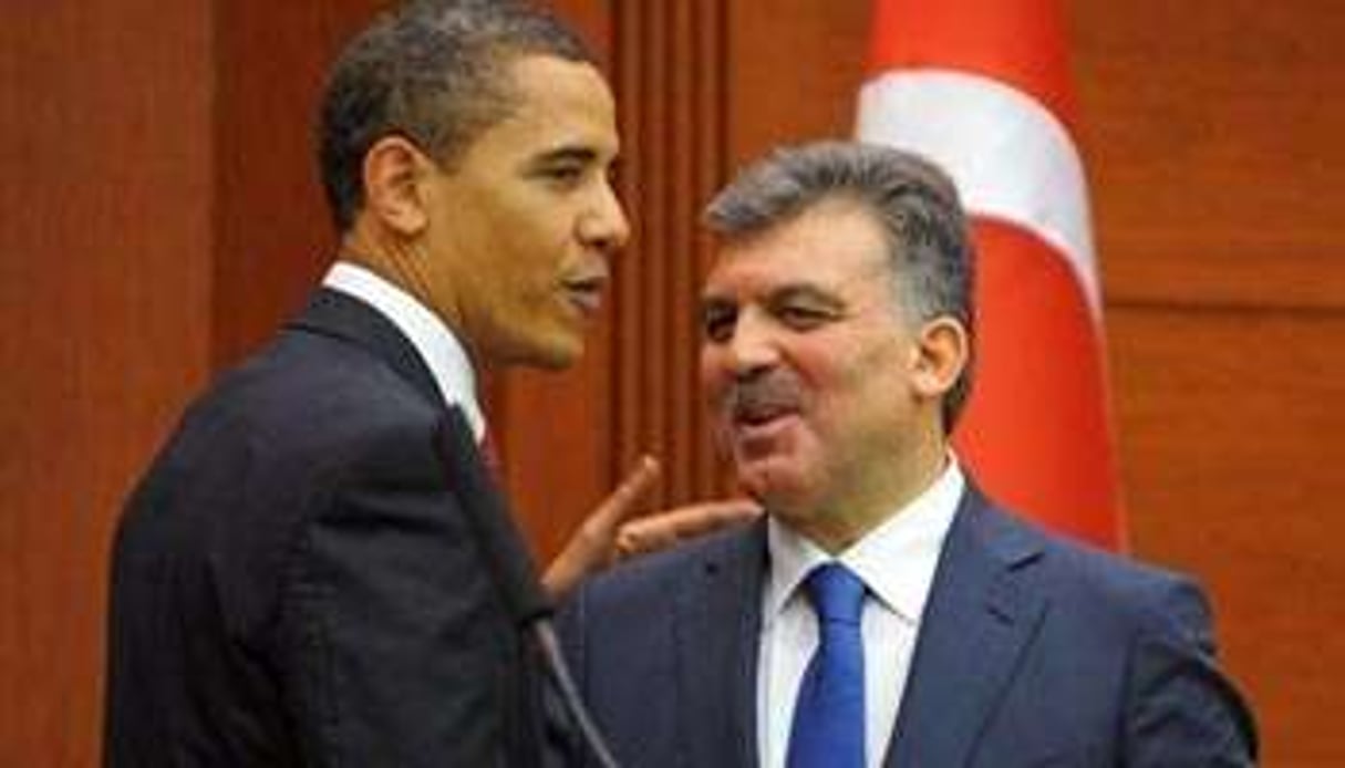 Le président américain Barack Obama et le président turc Abdullah Gül le 6 avril 2009 à Ankara © AFP