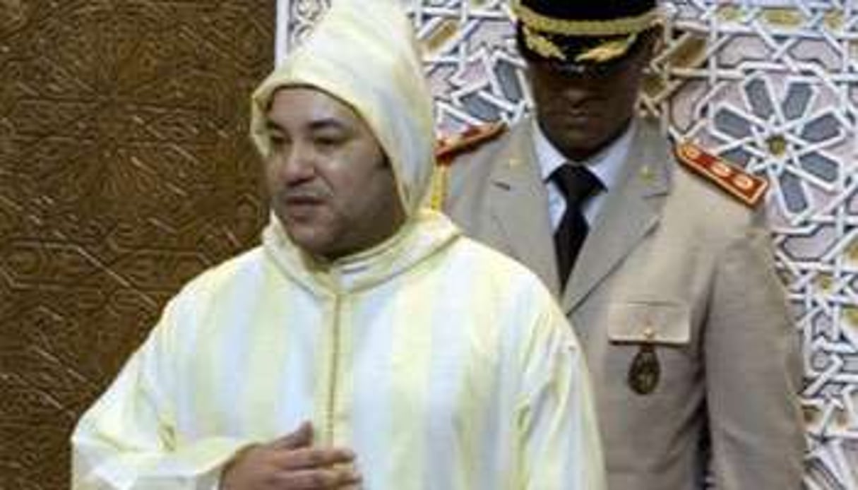 Mohammed VI devant le parlement à Rabat, en octobre 2009 © AFP