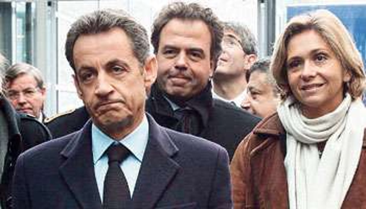 Nicolas Sarkozy, avec Valérie Pécresse, tête de liste dans la région île de France © Ludivic Pool/Sipa