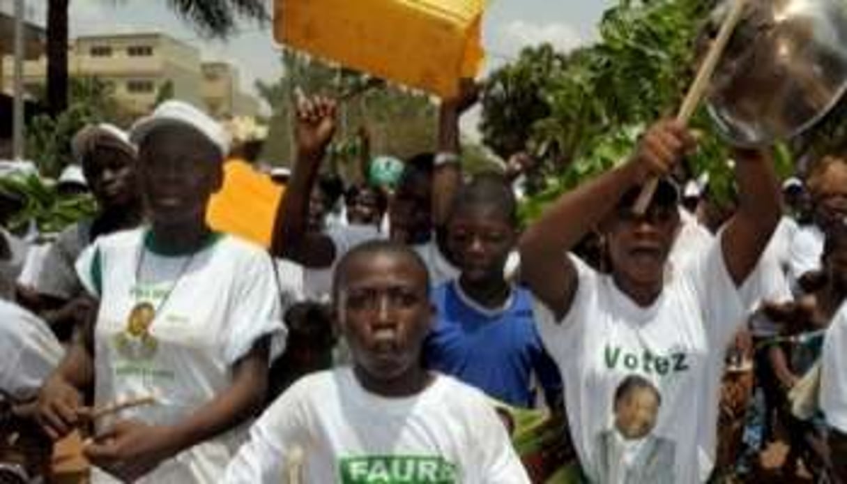 Les manifestations post-électorales à Lomé n’ont pas dégénéré le samedi 13 mars. © AFP