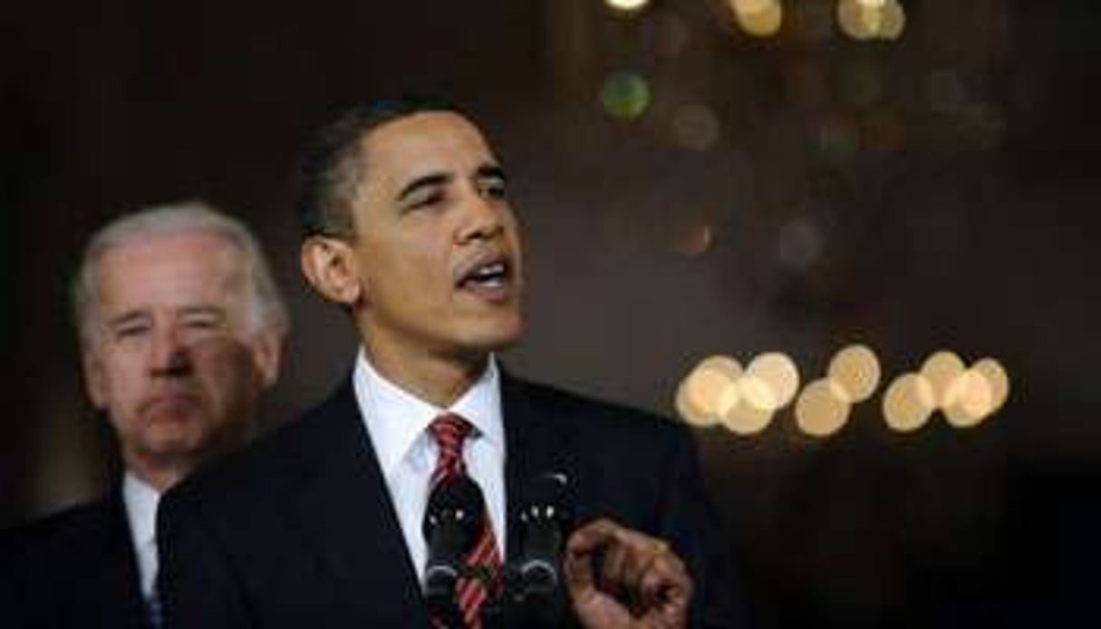 Après l’adoption de la réforme, Barack Obama est intervenu en direct à la télévision. © Reuters