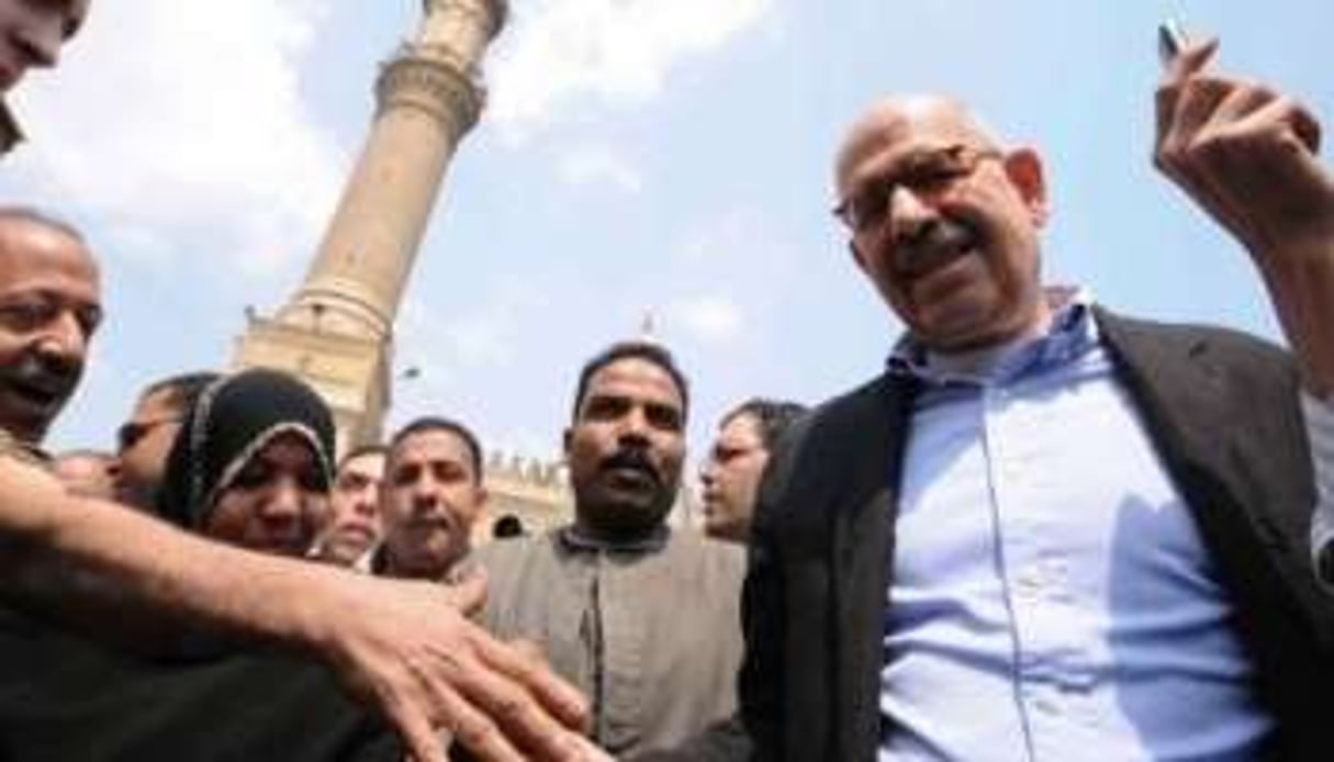 Mohammed el-Baradei a lancé sa campagne présidentielle le 2 avril. © AFP