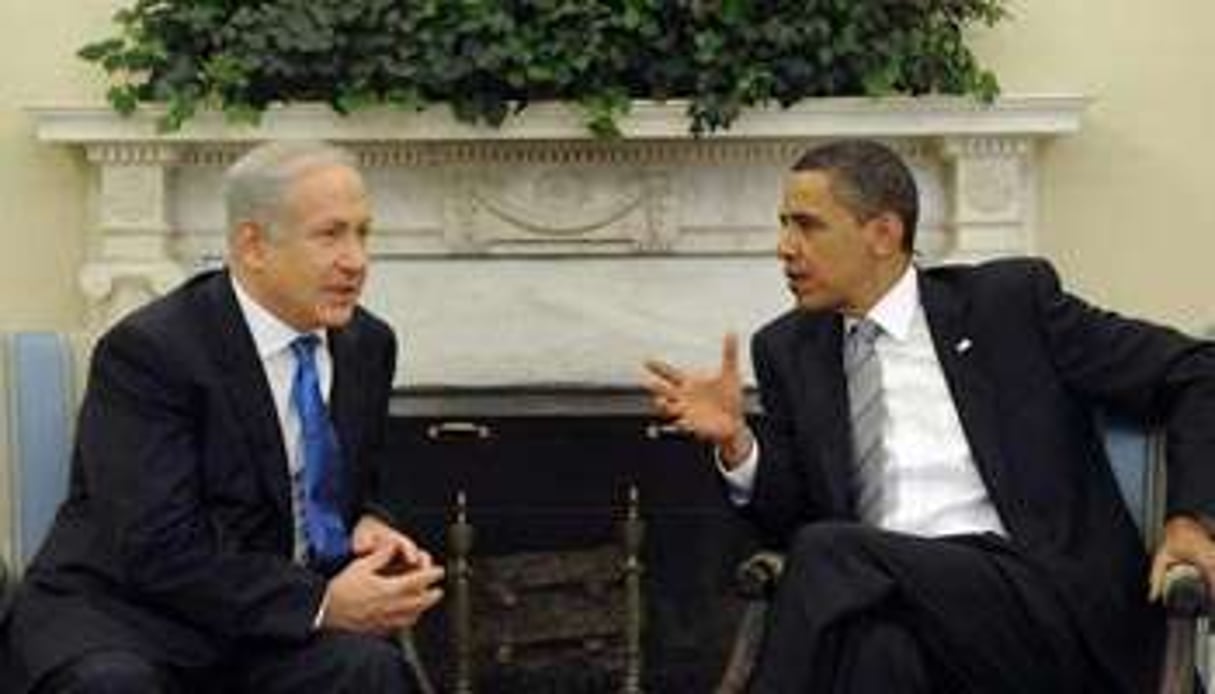 Netanyahou et Obama, le 18 mai 2009, à la Maison Blanche. © By Jim Watson/AFP/Getty Images