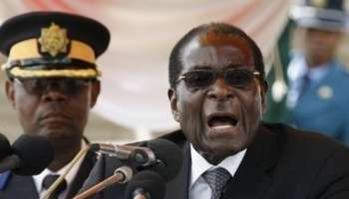 Robert Mugabe le 18 janvier 2010 à Harare. © AFP