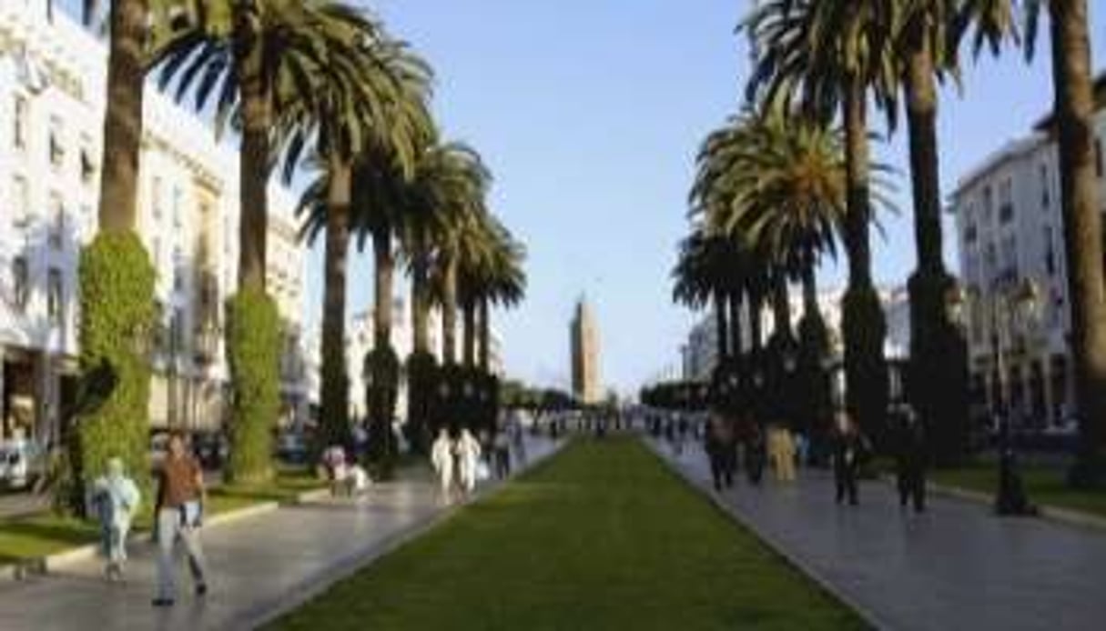 L’avenue Mohamed V à Rabat. © Vincent Fournier