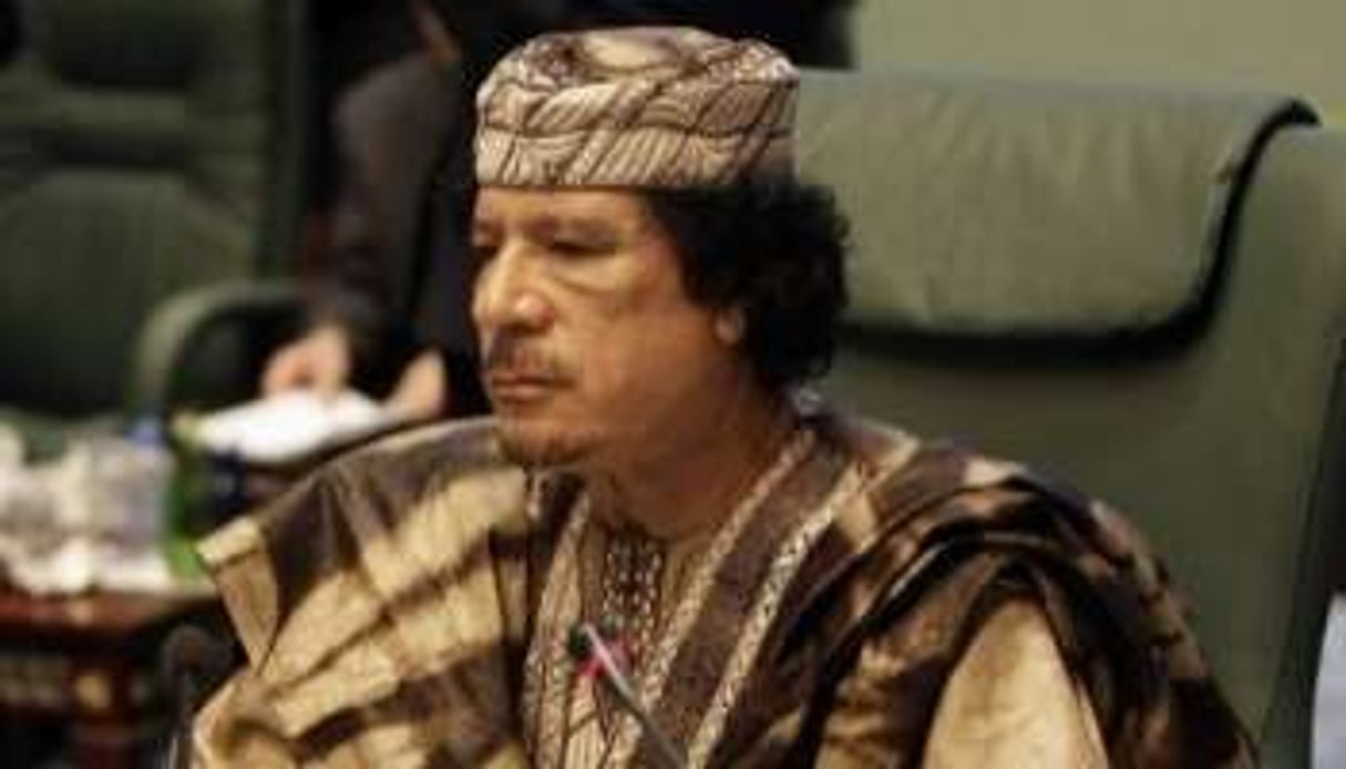 Mouammar Kaddafi le 28 mars 2010 à Syrte. © AFP