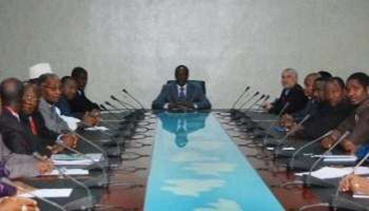 Les leaders de l’opposition guinéenne lors d’une réunion en 2009. © AFP.
