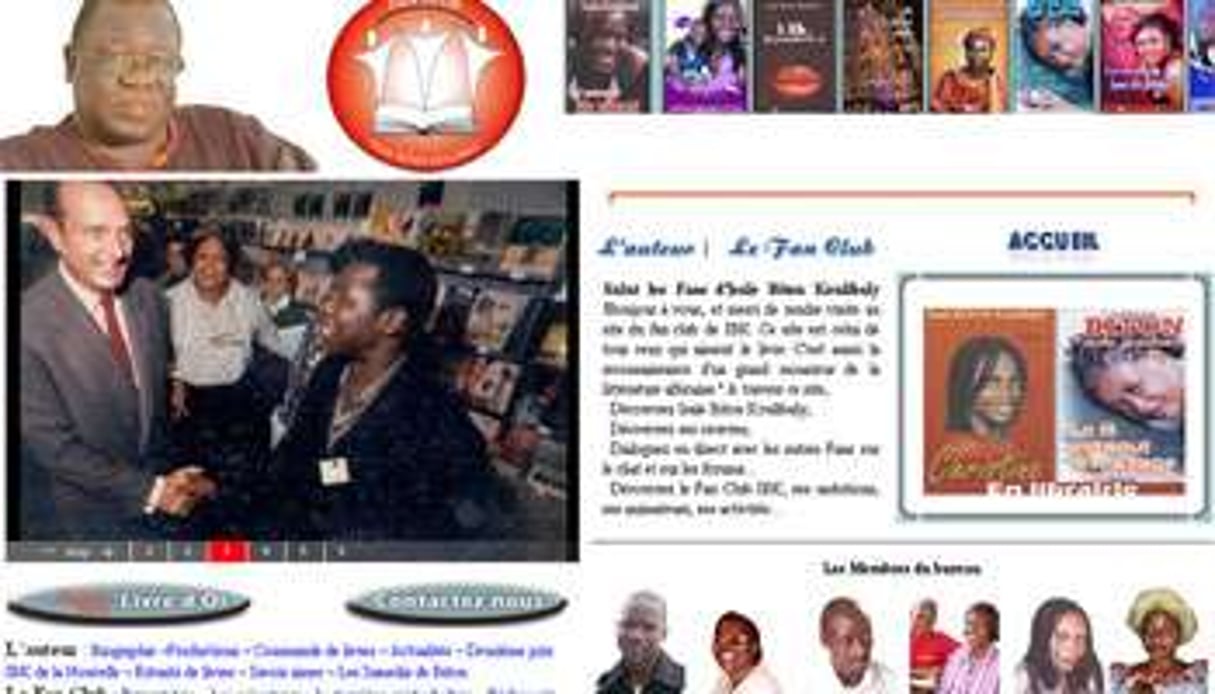 Biographie, extraits, photos… le fan club panafricain d’IBK dédie un site à son idole. © www.fanclub-ibk.net