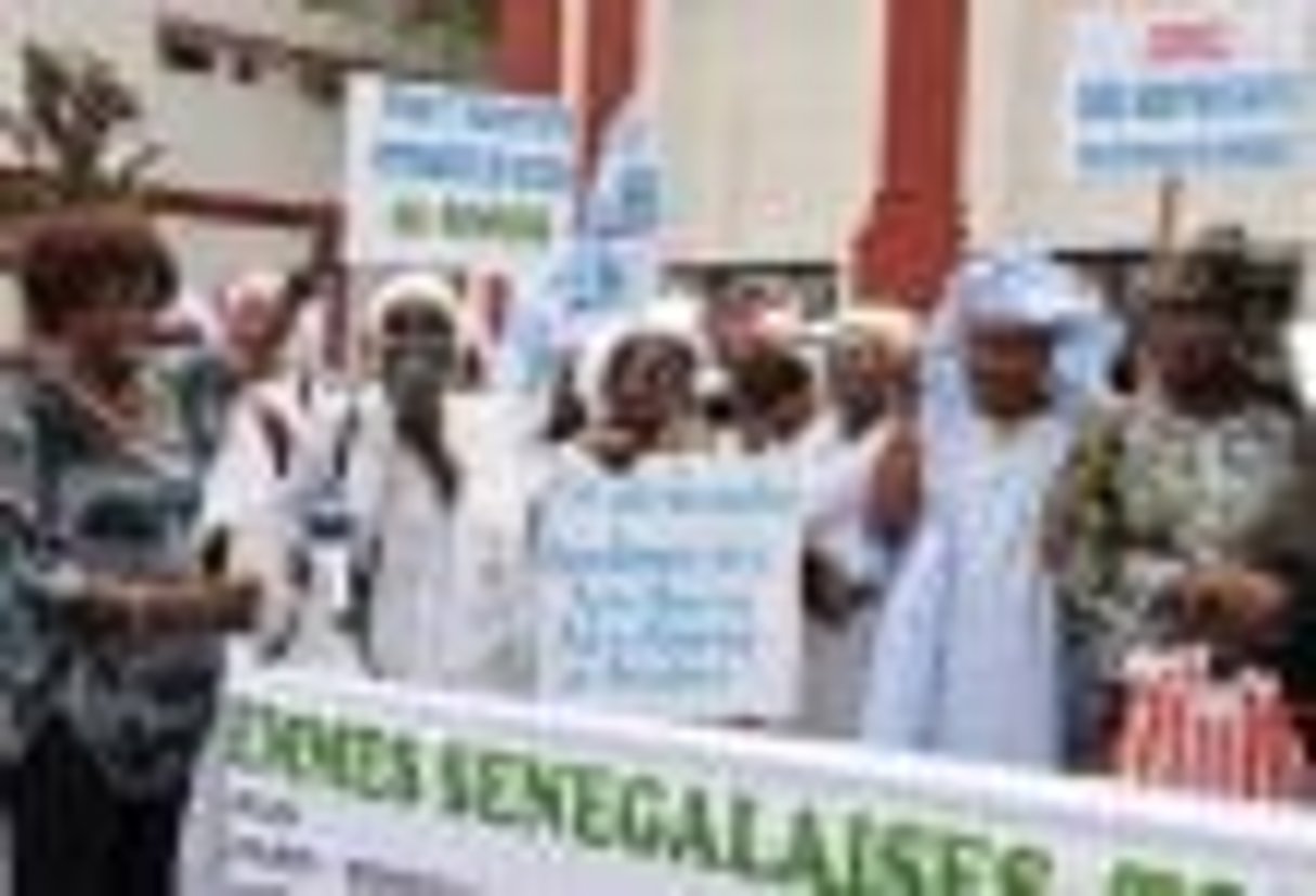 Sénégal: manifestation de femmes contre l’opération israélienne © AFP