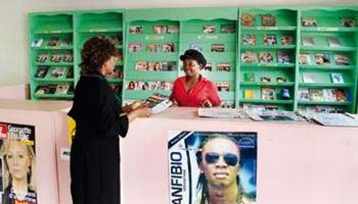 Le point de vente de Hola Guinea Ecuatorial, ouvert en mars dans la capitale. © Muriel Devey pour J.A.
