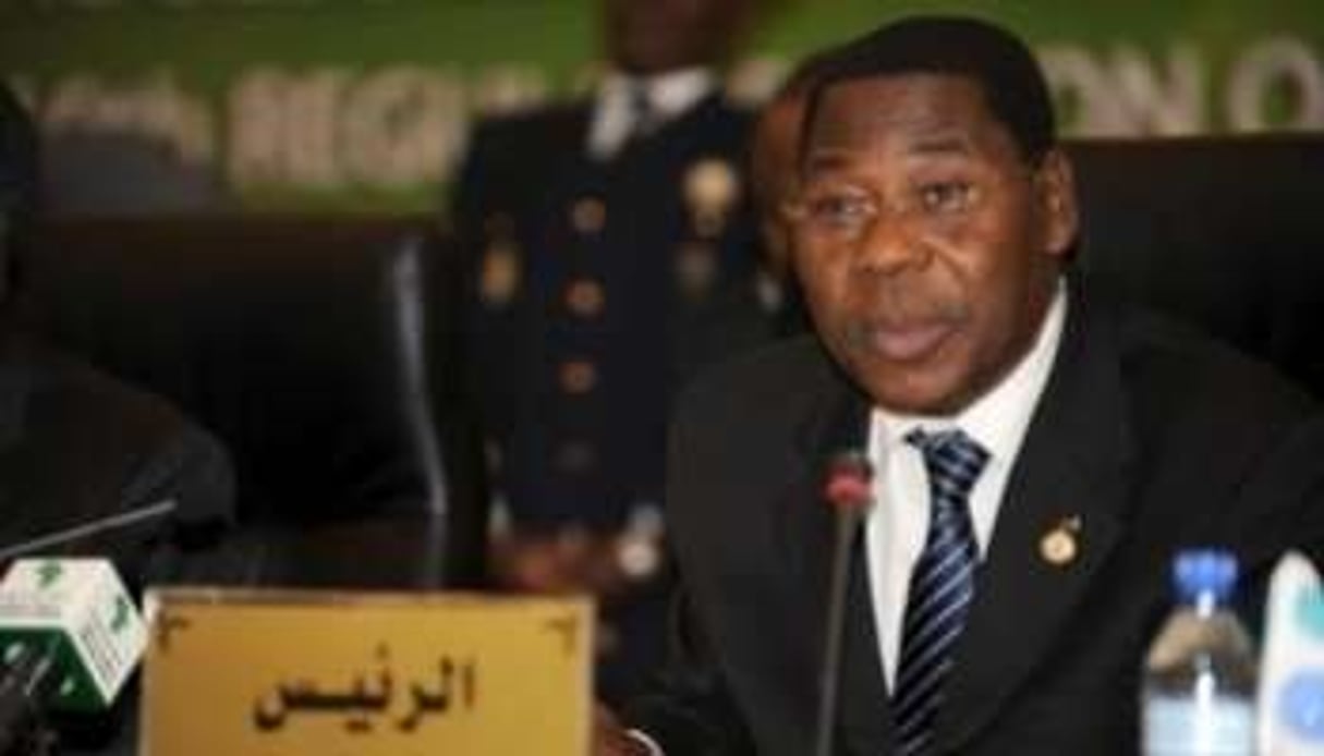 Le président béninois Boni Yayi à Cotonou, le 18 juin 2008. © AFP