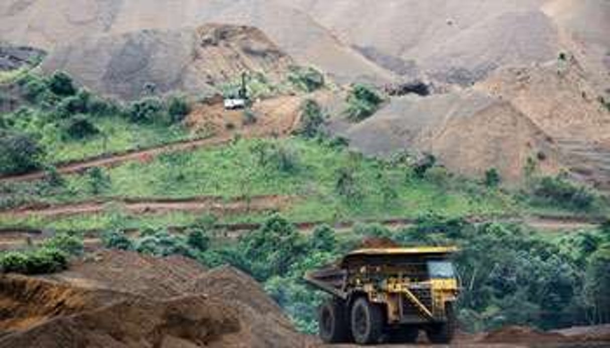 Gisement de manganèse de Moanda, dans le sud-est du Gabon, exploité par la Comilog. © D.R.