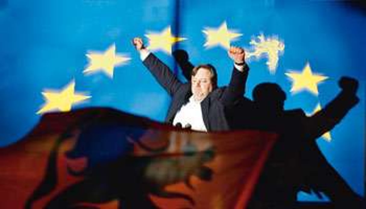 Bart de Wever après l’annonce de la victoire du NVA, le 13 juin 2010. © François Lenoir/Reuters