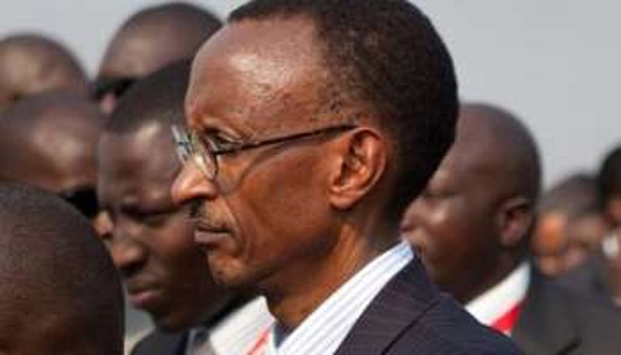 Le président rwandais Paul Kagame à Kinshasa, le 30 juin 2010. © AFP