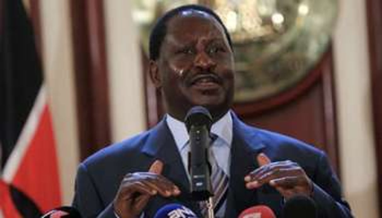 Le Premier ministre kényan Raila Odinga, qui pourrait percevoir 240 fois le revenu kényan moyen. © AFP