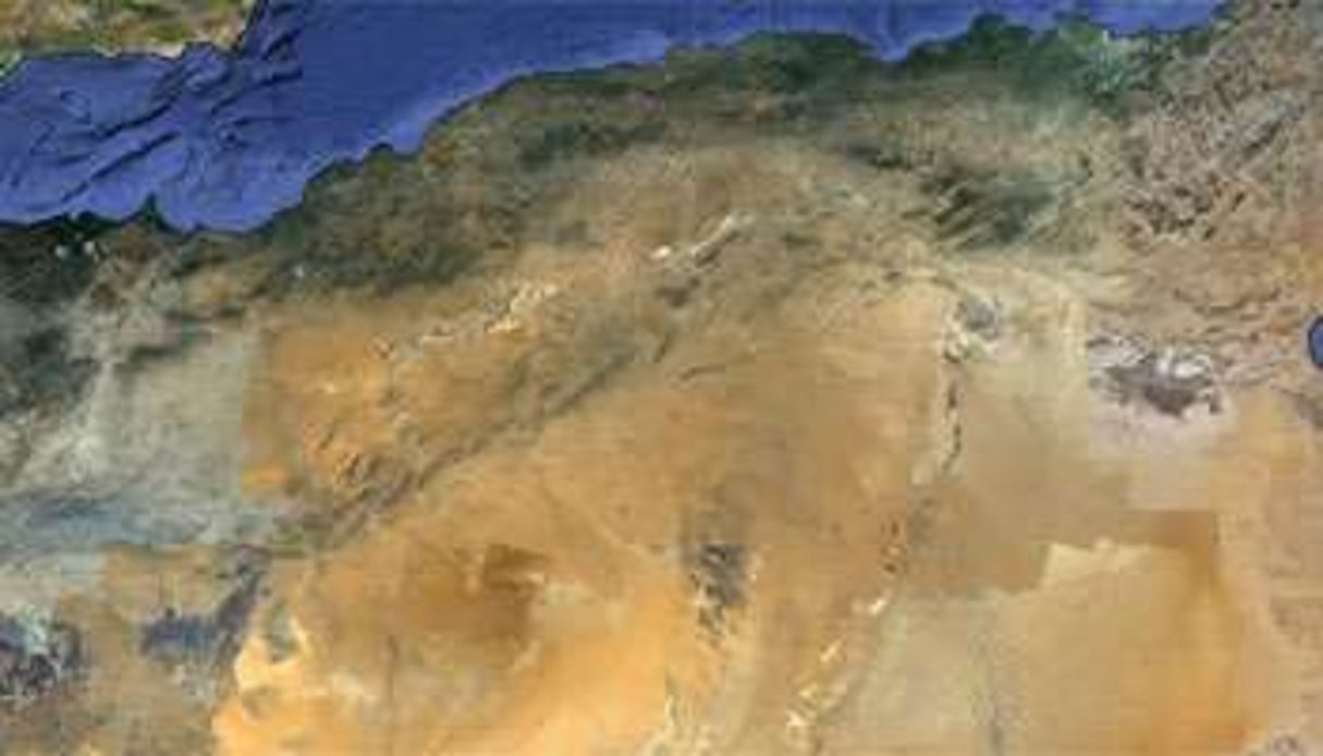 Vue aérienne du nord de l’Algérie. © Google